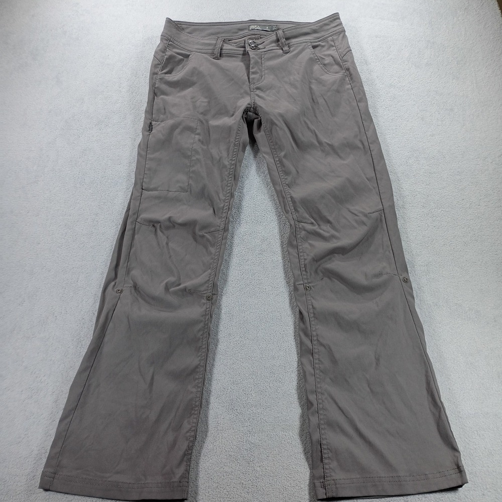 prAna Womens Halle Hiking Pants Gray Size 6 Short Roll-Up Leg
